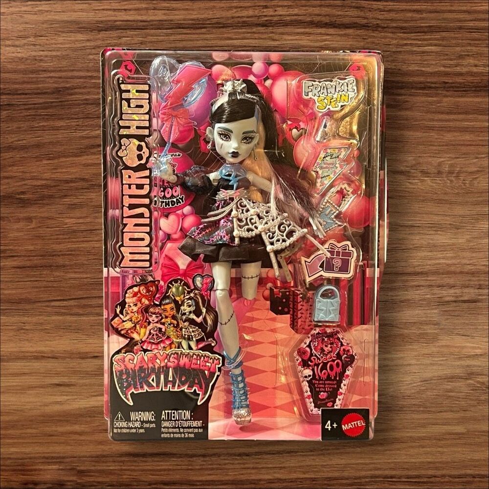 Monster High Scary Sweet Birthday Frankie Stein Doll 2025 New